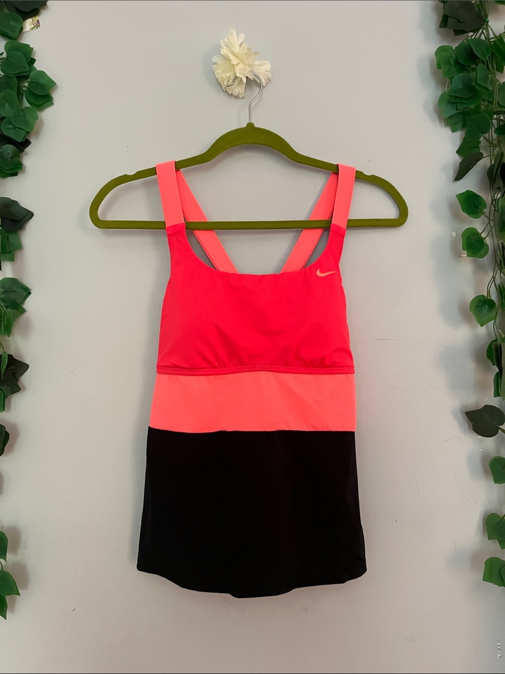 Nike Women’s Neon Pink, Coral & Black Athletic Tank